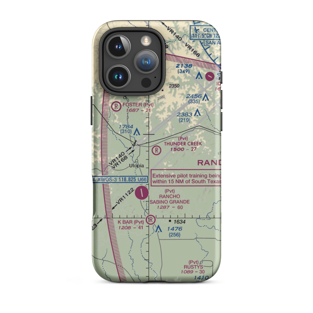 Thunder Creek Airport (95TA) VFR Sectional  Tough iPhone Case iPhone 16 Pro Max model shown