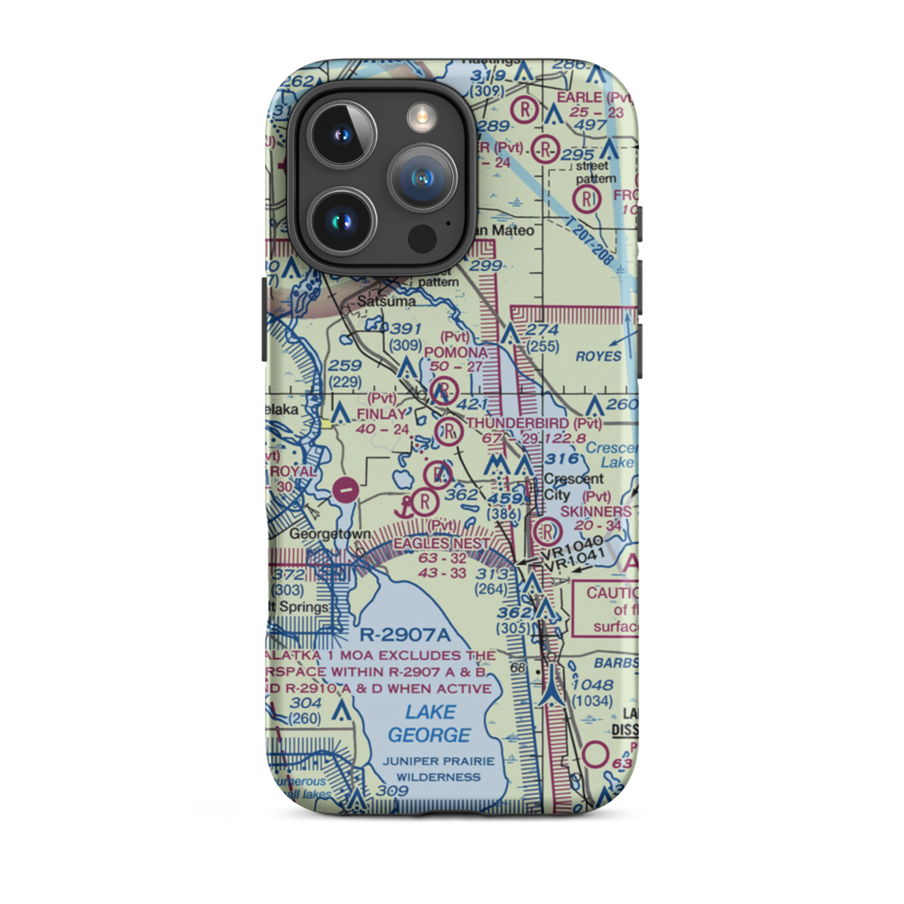 Thunderbird Air Park (2FA5) VFR Sectional  Tough iPhone Case iPhone 16 Pro Max model shown