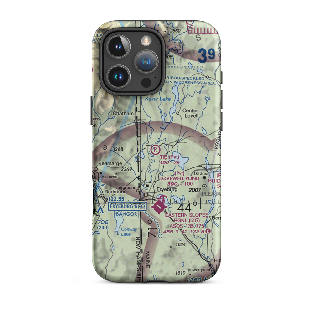 Tib Field (40ME) VFR Sectional  Tough iPhone Case iPhone 16 Pro Max model shown