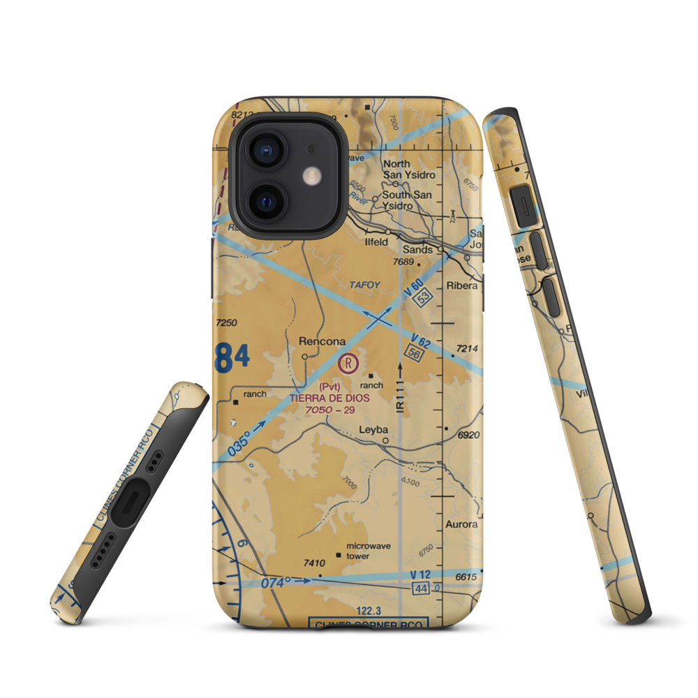 Tierra De Dios Airport (NM92) VFR Sectional  Tough iPhone Case iPhone 12 model shown