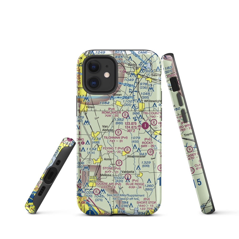 Tilghman Airport (97XS) VFR Sectional  Tough iPhone Case iPhone 12 mini model shown