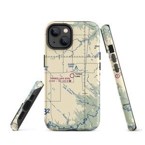 Timber Lake Municipal Airport (D58) VFR Sectional  Tough iPhone Case