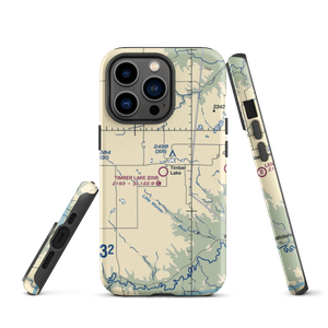 Timber Lake Municipal Airport (D58) VFR Sectional  Tough iPhone Case