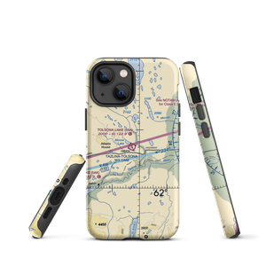 Tolsona Lake Seaplane Base (58A) VFR Sectional  Tough iPhone Case