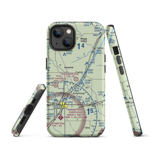 Tomahawk Airport (9OK4) VFR Sectional  Tough iPhone Case