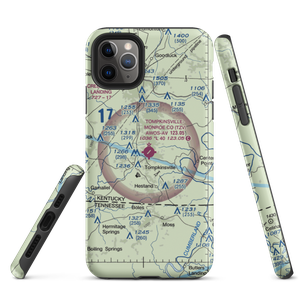 Tompkinsville Monroe County Airport (TZV) VFR Sectional  Tough iPhone Case