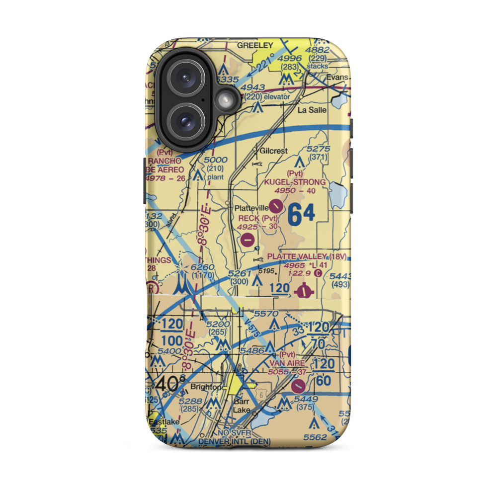 Tonga Airport (1CD2) VFR Sectional  Tough iPhone Case iPhone 16 Plus model shown