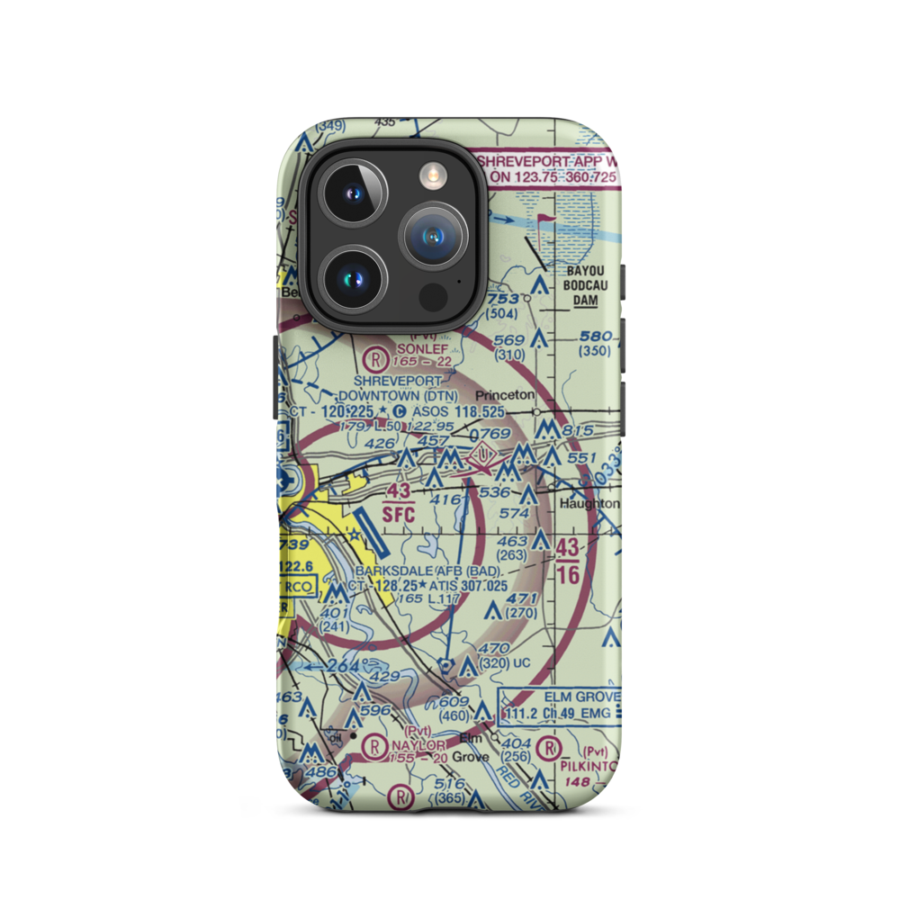 Touchstone Ridge Ultralightport (84LA) VFR Sectional  Tough iPhone Case iPhone 16 Pro model shown