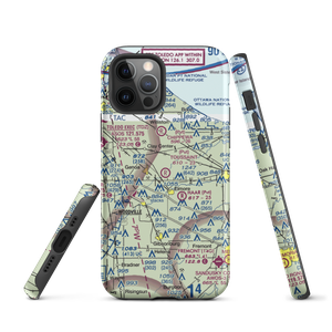 Toussaint Airpark (9OH2) VFR Sectional  Tough iPhone Case