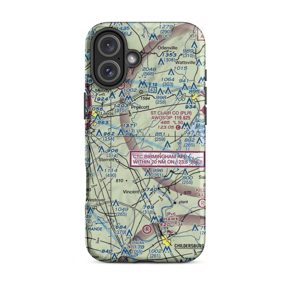 Town & Country Airpark (3AL6) VFR Sectional  Tough iPhone Case iPhone 16 Plus model shown