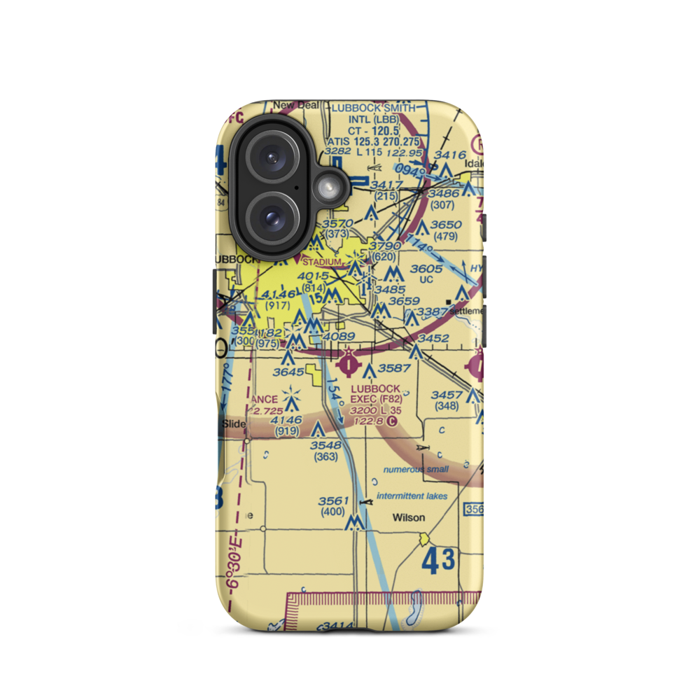 Town & Country Airpark (F82) VFR Sectional  Tough iPhone Case iPhone 16 model shown