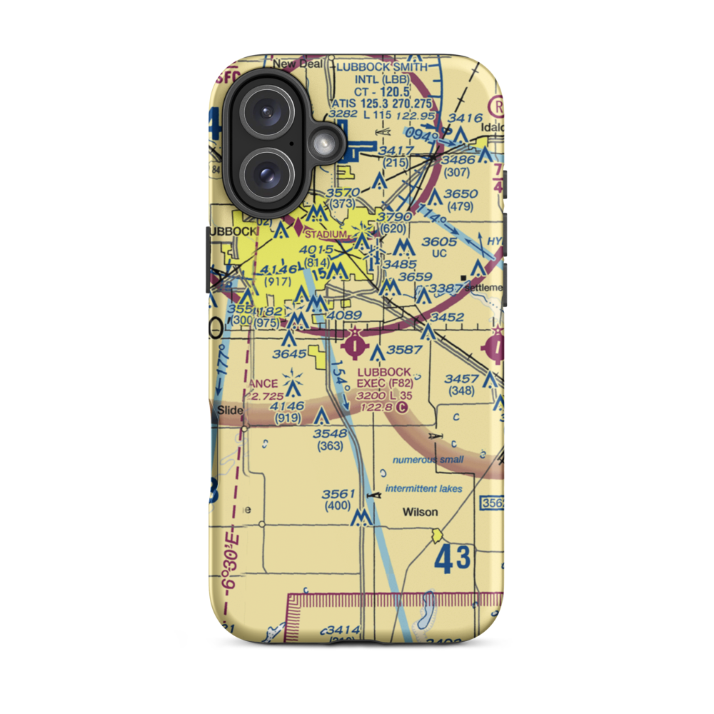 Town & Country Airpark (F82) VFR Sectional  Tough iPhone Case iPhone 16 Plus model shown