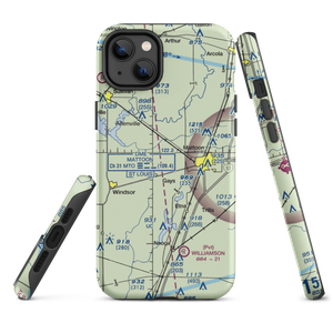 Townley Farms Airport (9LL9) VFR Sectional  Tough iPhone Case