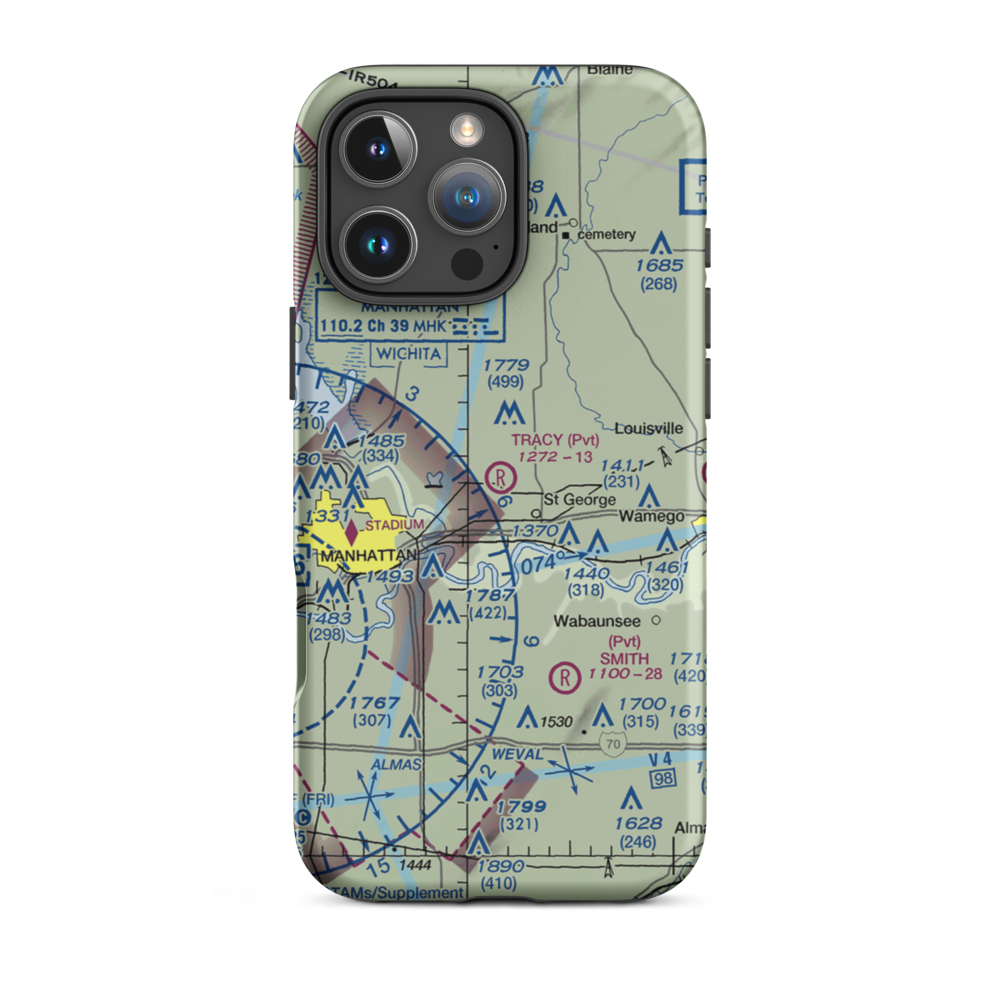 Tracy Airport (5KS6) VFR Sectional  Tough iPhone Case iPhone 16 Pro Max model shown
