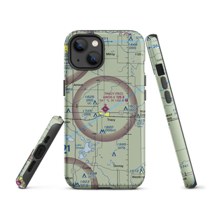 Tracy Municipal Airport (TKC) VFR Sectional  Tough iPhone Case