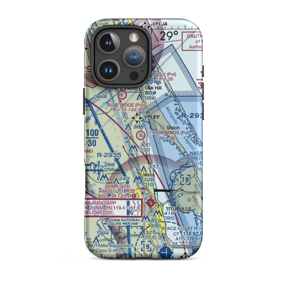 Tradewinds Aerodrome (3FD6) VFR Sectional  Tough iPhone Case iPhone 16 Pro Max model shown