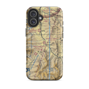 Trapper Creek Strip (MT30) VFR Sectional  Tough iPhone Case