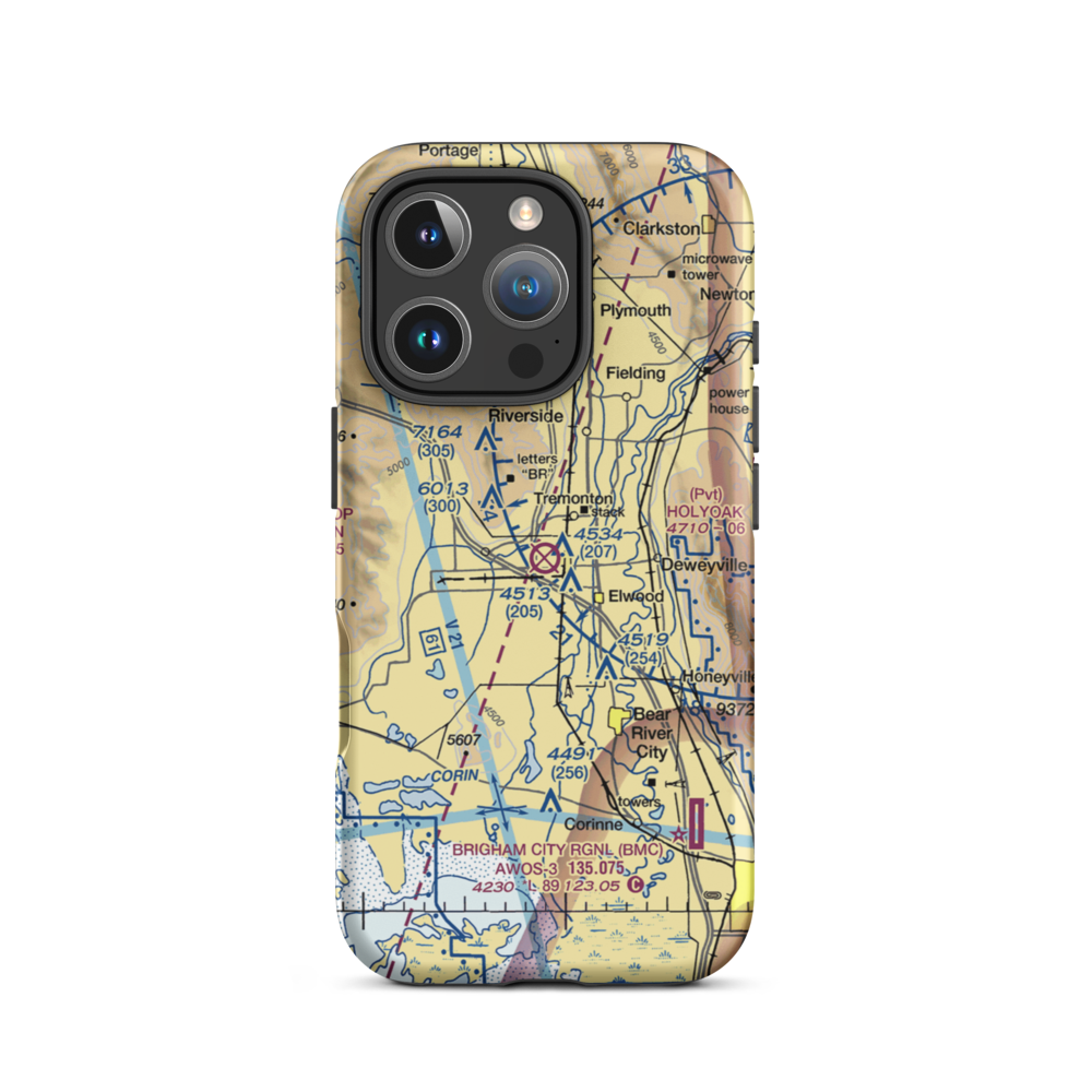 Tremonton Municipal Airport (U27) VFR Sectional  Tough iPhone Case iPhone 16 Pro model shown