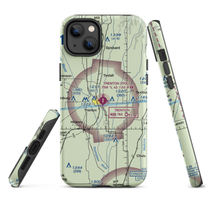 Trenton Municipal Airport (TRX) VFR Sectional  Tough iPhone Case