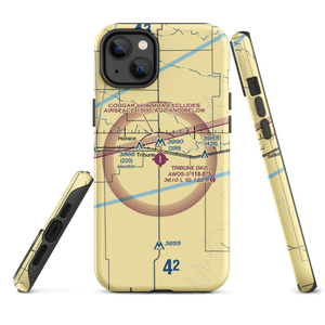 Tribune Municipal Airport (5K2) VFR Sectional  Tough iPhone Case