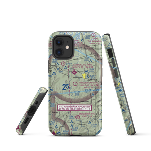 Trigger Gap Airport (17A) VFR Sectional  Tough iPhone Case