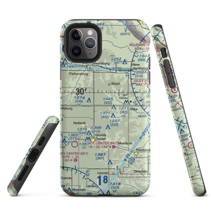 Triple J Airport (4IA9) VFR Sectional  Tough iPhone Case