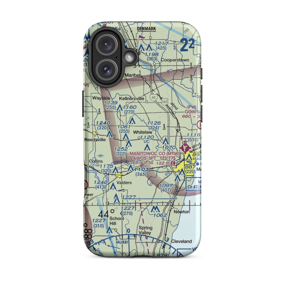 Triple S Ranch Airport (82WI) VFR Sectional  Tough iPhone Case iPhone 16 Plus model shown