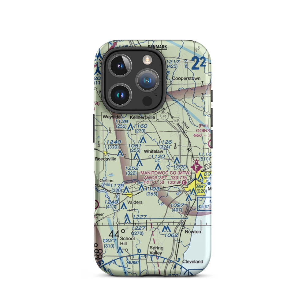 Triple S Ranch Airport (82WI) VFR Sectional  Tough iPhone Case iPhone 16 Pro model shown