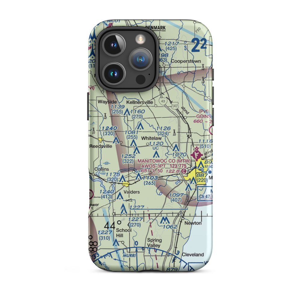 Triple S Ranch Airport (82WI) VFR Sectional  Tough iPhone Case iPhone 16 Pro Max model shown