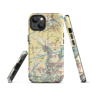 Trout Lake Airport (66WA) VFR Sectional  Tough iPhone Case