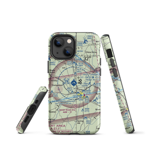 Troy Municipal Airport at N Kenneth Campbell Field (TOI) VFR Sectional  Tough iPhone Case