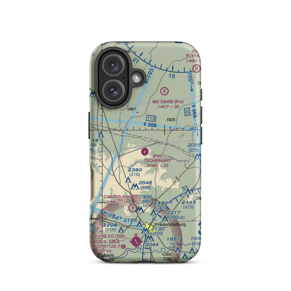 Tschirhart Ranch Airport (XS01) VFR Sectional  Tough iPhone Case iPhone 16 model shown