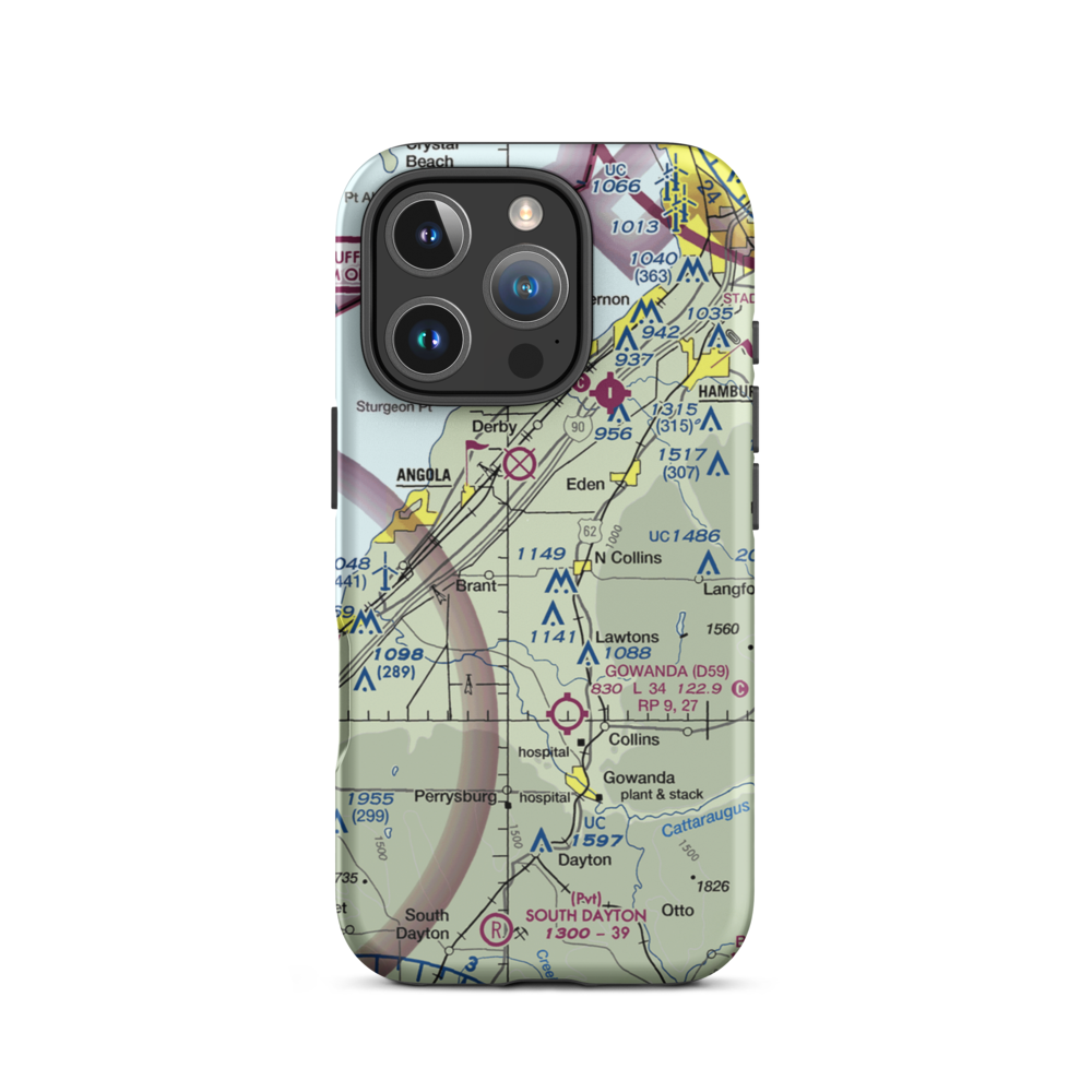 Ttt Air Airport (6NK4) VFR Sectional  Tough iPhone Case iPhone 16 Pro model shown