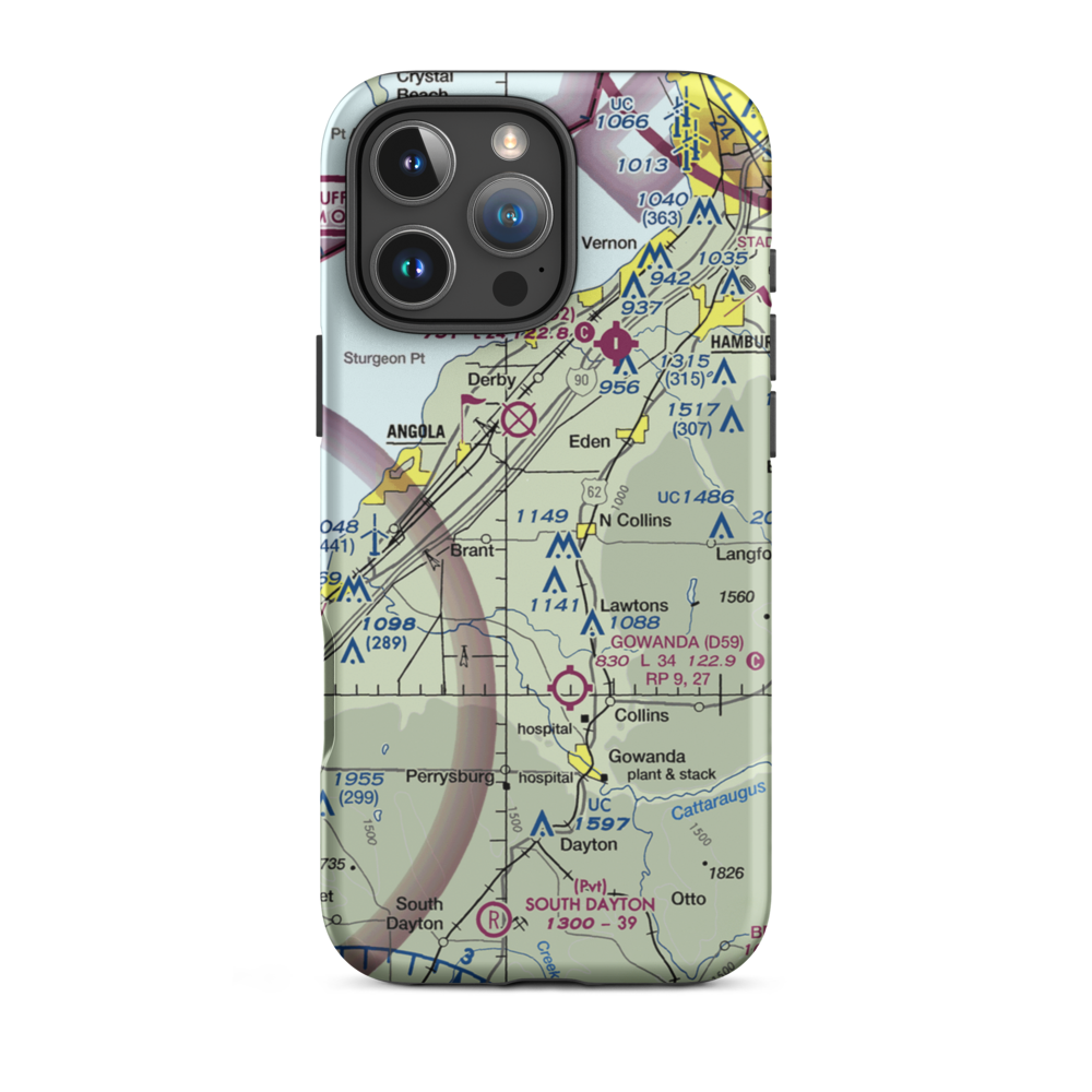 Ttt Air Airport (6NK4) VFR Sectional  Tough iPhone Case iPhone 16 Pro Max model shown