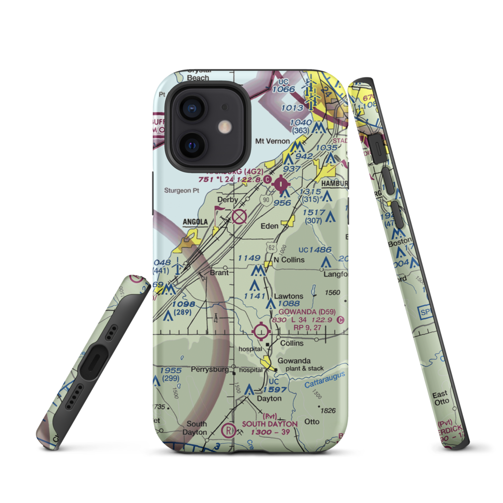 Ttt Air Airport (6NK4) VFR Sectional  Tough iPhone Case iPhone 12 model shown