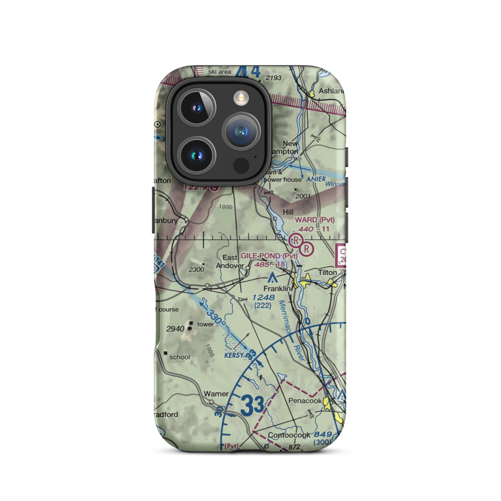 Tucker Farm Airport (94NH) VFR Sectional  Tough iPhone Case iPhone 16 Pro model shown