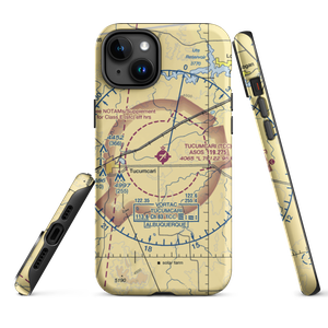 Tucumcari Municipal Airport (TCC) VFR Sectional  Tough iPhone Case