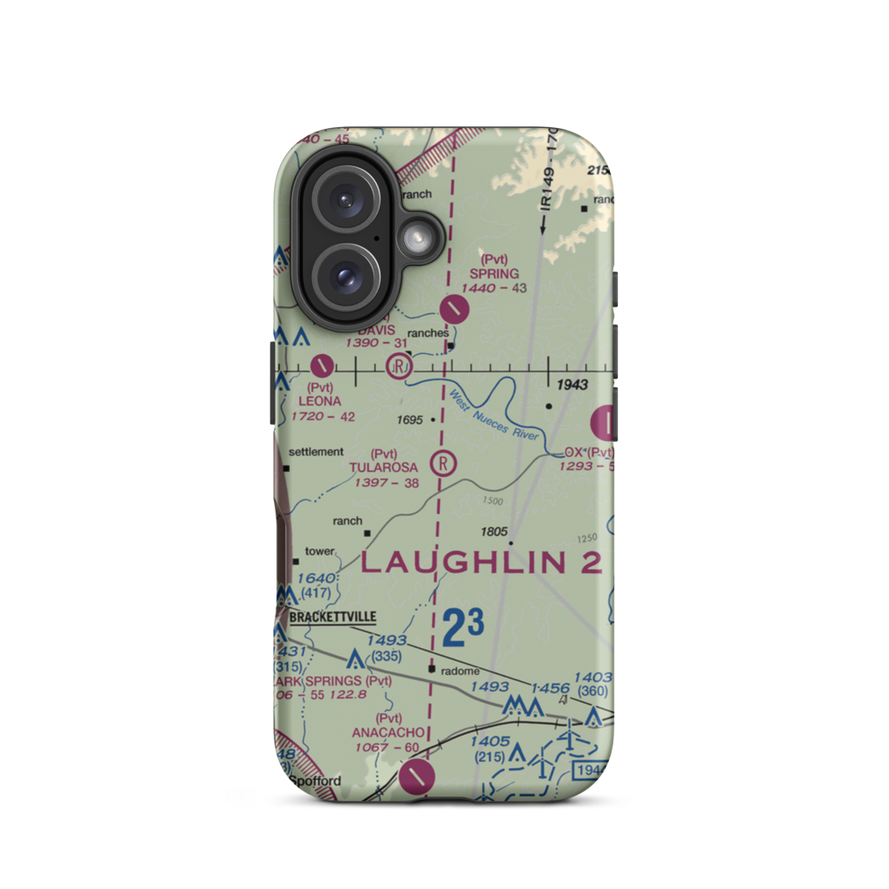 Tularosa Airport (TA31) VFR Sectional  Tough iPhone Case iPhone 16 model shown