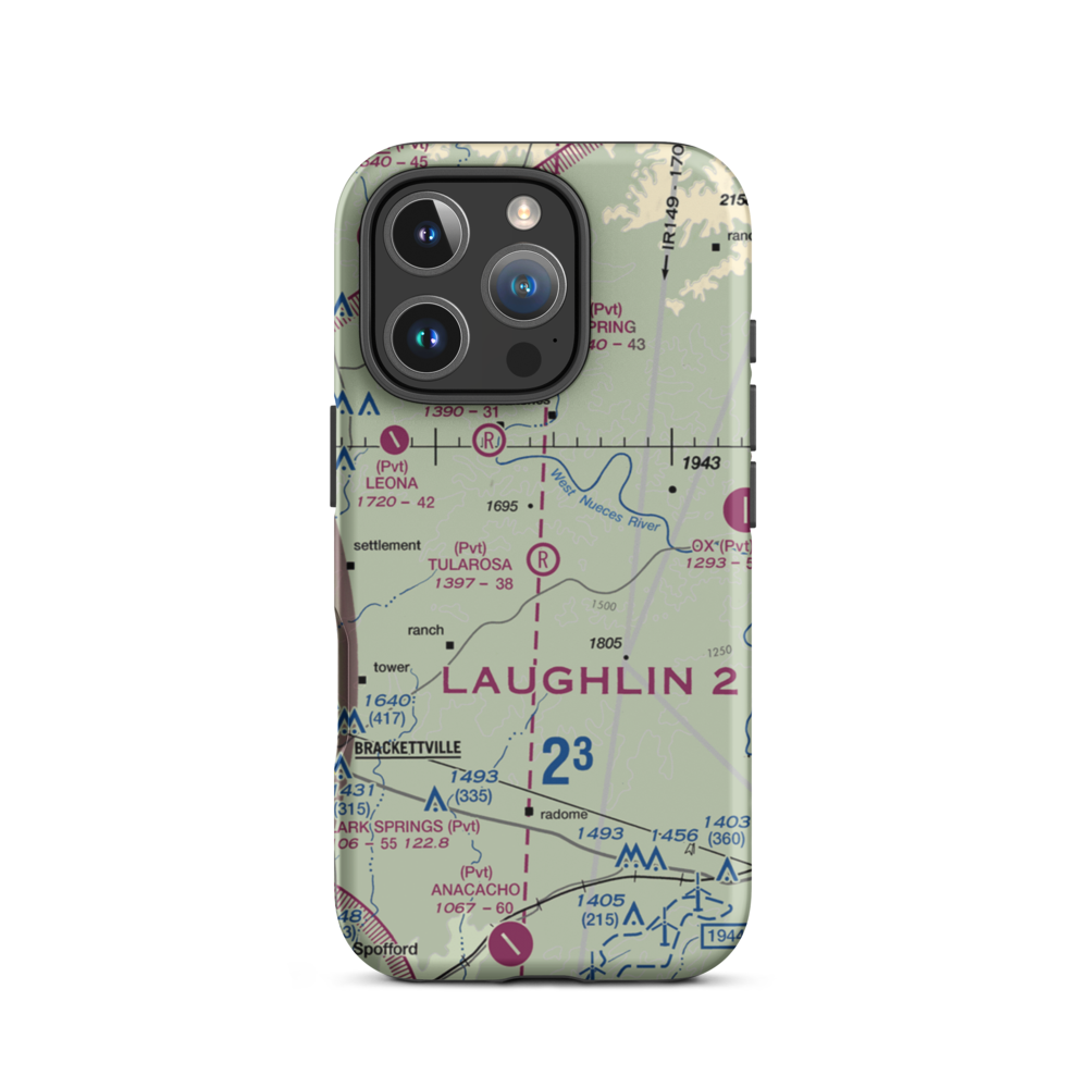 Tularosa Airport (TA31) VFR Sectional  Tough iPhone Case iPhone 16 Pro model shown