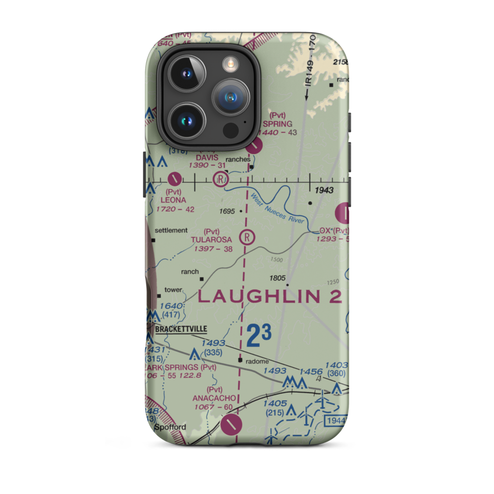 Tularosa Airport (TA31) VFR Sectional  Tough iPhone Case iPhone 16 Pro Max model shown