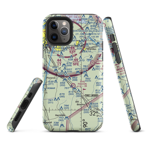 Tullos Field (MS58) VFR Sectional  Tough iPhone Case