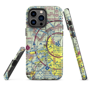 Tulsa Downtown Airpark (TNR) VFR Sectional  Tough iPhone Case