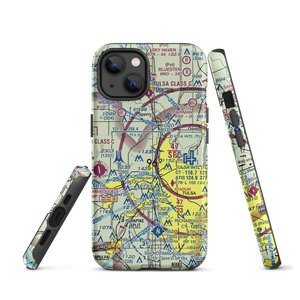 Tulsa Downtown Airpark (TNR) VFR Sectional  Tough iPhone Case