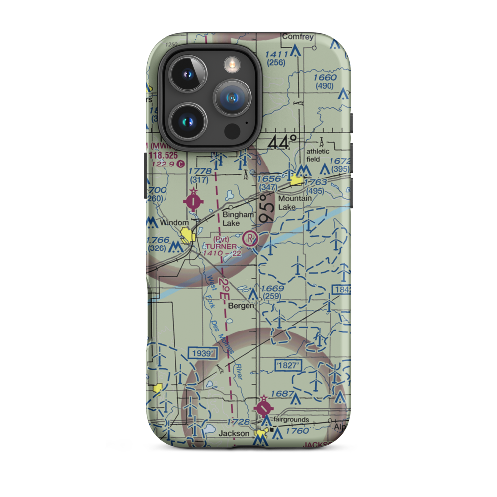 Turner Field (40MN) VFR Sectional  Tough iPhone Case iPhone 16 Pro Max model shown