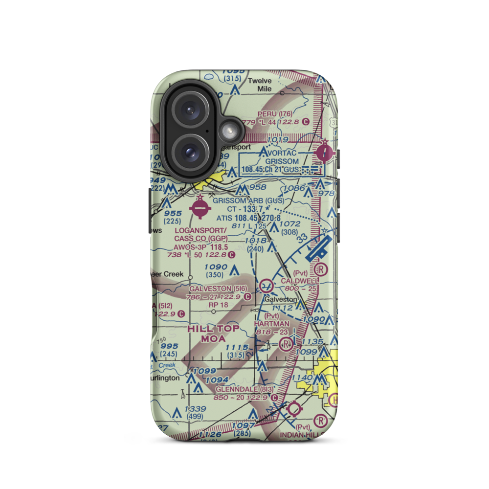 Turnpaugh Field (6II0) VFR Sectional  Tough iPhone Case iPhone 16 model shown