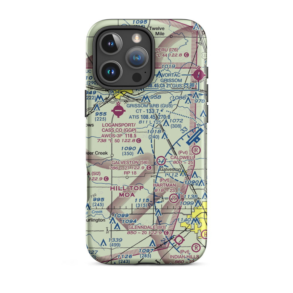 Turnpaugh Field (6II0) VFR Sectional  Tough iPhone Case iPhone 16 Pro Max model shown