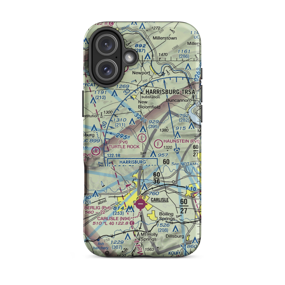 Turtle Rock Airstrip (8PA6) VFR Sectional  Tough iPhone Case iPhone 16 Plus model shown