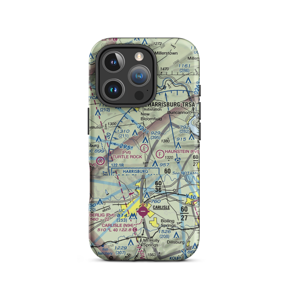 Turtle Rock Airstrip (8PA6) VFR Sectional  Tough iPhone Case iPhone 16 Pro model shown