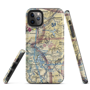 Tusquittee Landing Airport (NC08) VFR Sectional  Tough iPhone Case