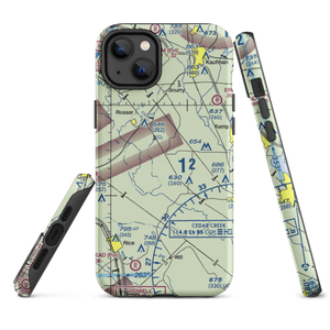 Twin Acres Airport (9TE0) VFR Sectional  Tough iPhone Case